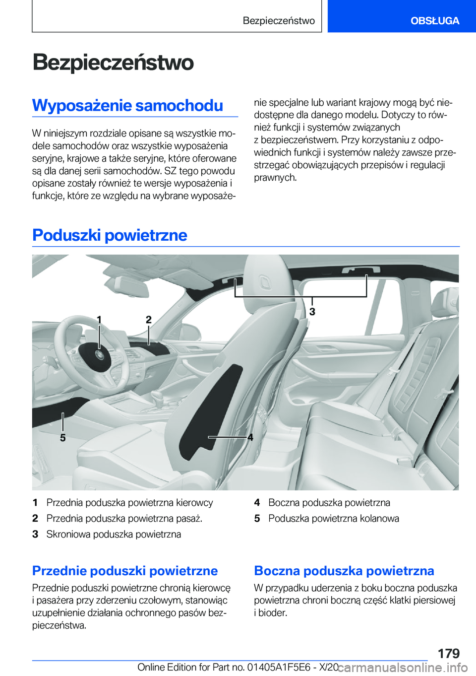 BMW X4 M 2021  Instrukcja obsługi (in Polish) �B�e�z�p�i�e�c�z�e�