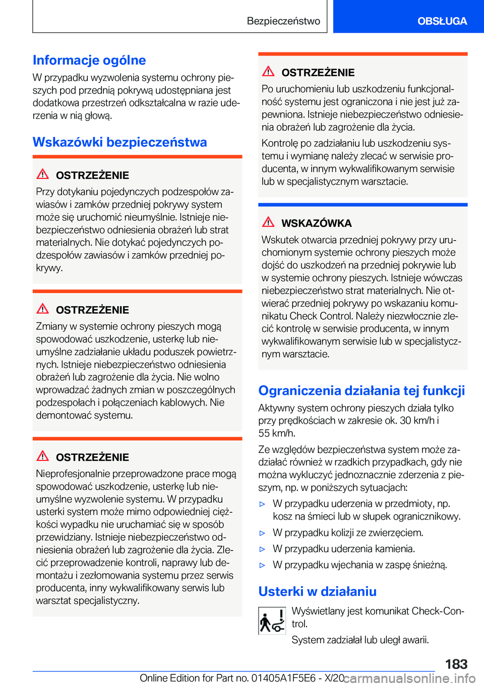 BMW X4 M 2021  Instrukcja obsługi (in Polish) �I�n�f�o�r�m�a�c�j�e��o�g�