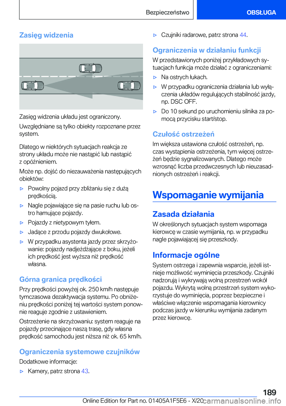 BMW X4 M 2021  Instrukcja obsługi (in Polish) �Z�a�s�i�