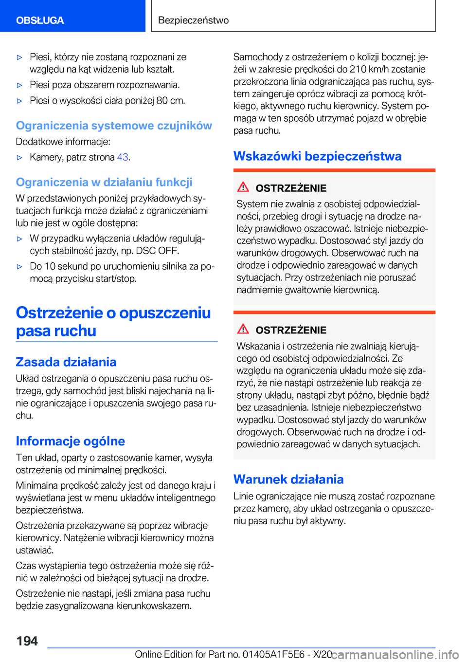 BMW X4 M 2021  Instrukcja obsługi (in Polish) 'x�P�i�e�s�i�,��k�t�