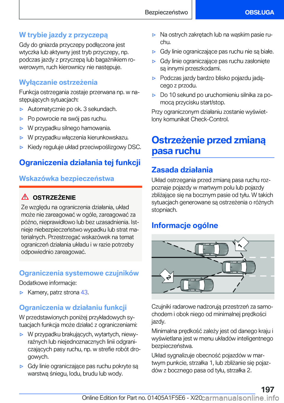 BMW X4 M 2021  Instrukcja obsługi (in Polish) �W��t�r�y�b�i�e��j�a�z�d�y��z��p�r�z�y�c�z�e�p�ą�G�d�y��d�o��g�n�i�a�z�d�a��p�r�z�y�c�z�e�p�y��p�o�d�ł�