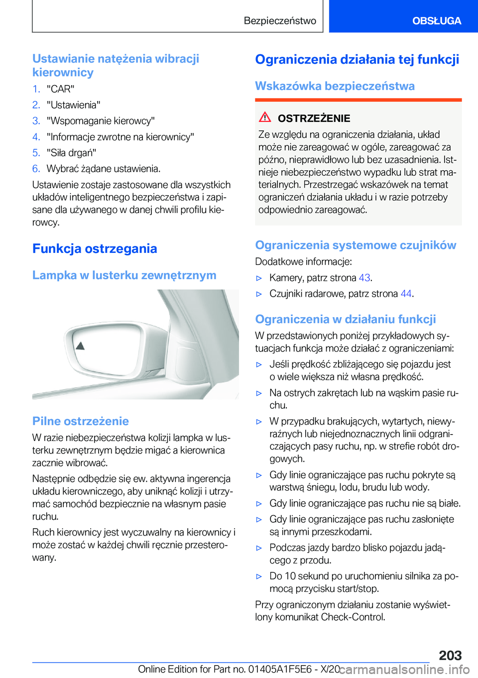 BMW X4 M 2021  Instrukcja obsługi (in Polish) �U�s�t�a�w�i�a�n�i�e��n�a�t�