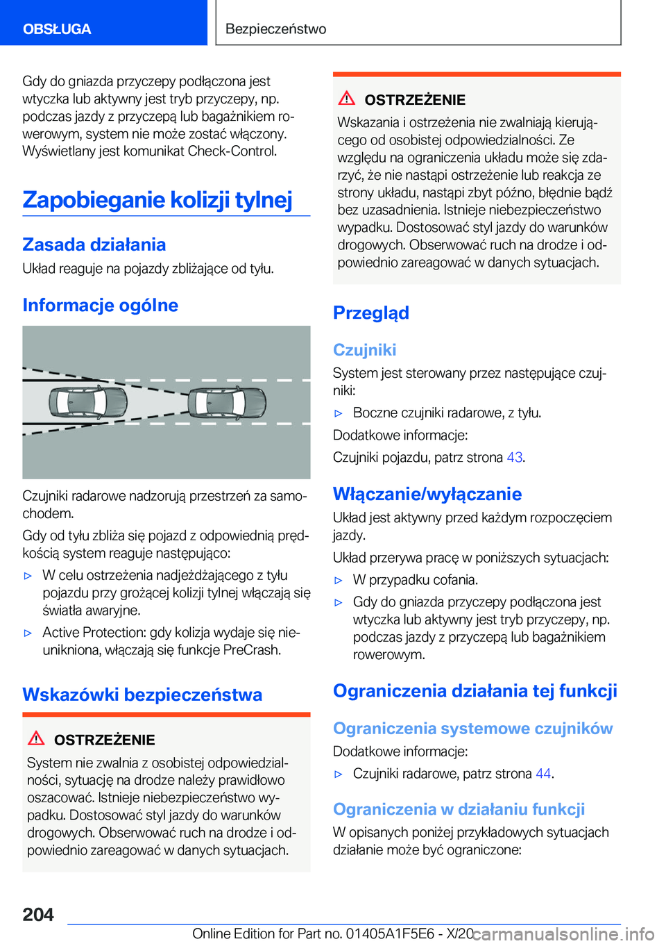 BMW X4 M 2021  Instrukcja obsługi (in Polish) �G�d�y��d�o��g�n�i�a�z�d�a��p�r�z�y�c�z�e�p�y��p�o�d�ł�
