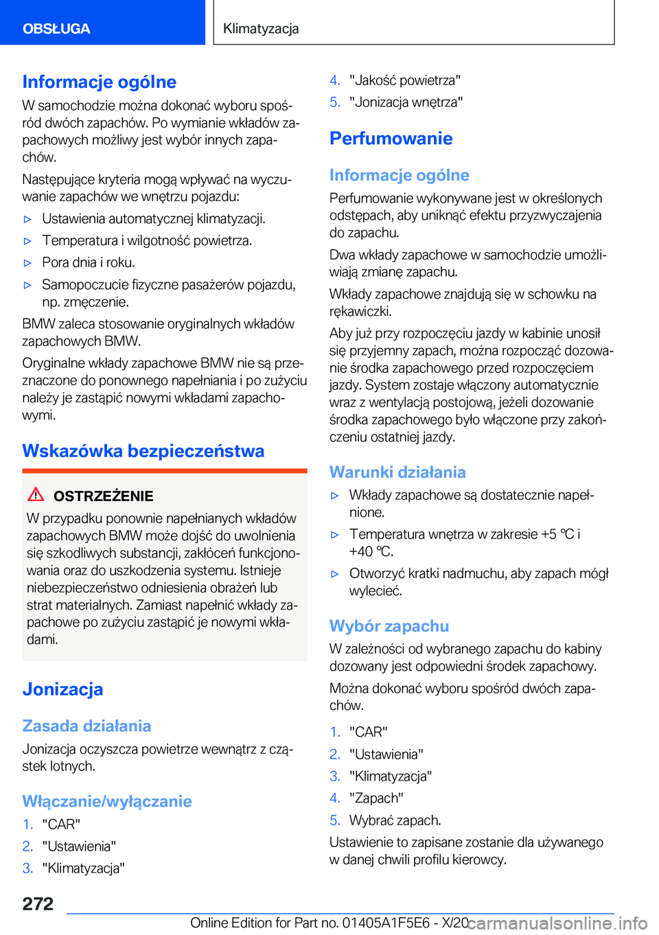 BMW X4 M 2021  Instrukcja obsługi (in Polish) �I�n�f�o�r�m�a�c�j�e��o�g�