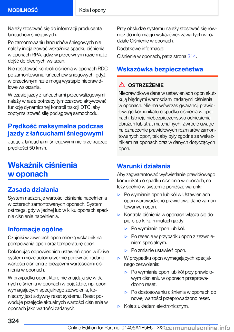 BMW X4 M 2021  Instrukcja obsługi (in Polish) �N�a�l�e9�y��s�t�o�s�o�w�a�
