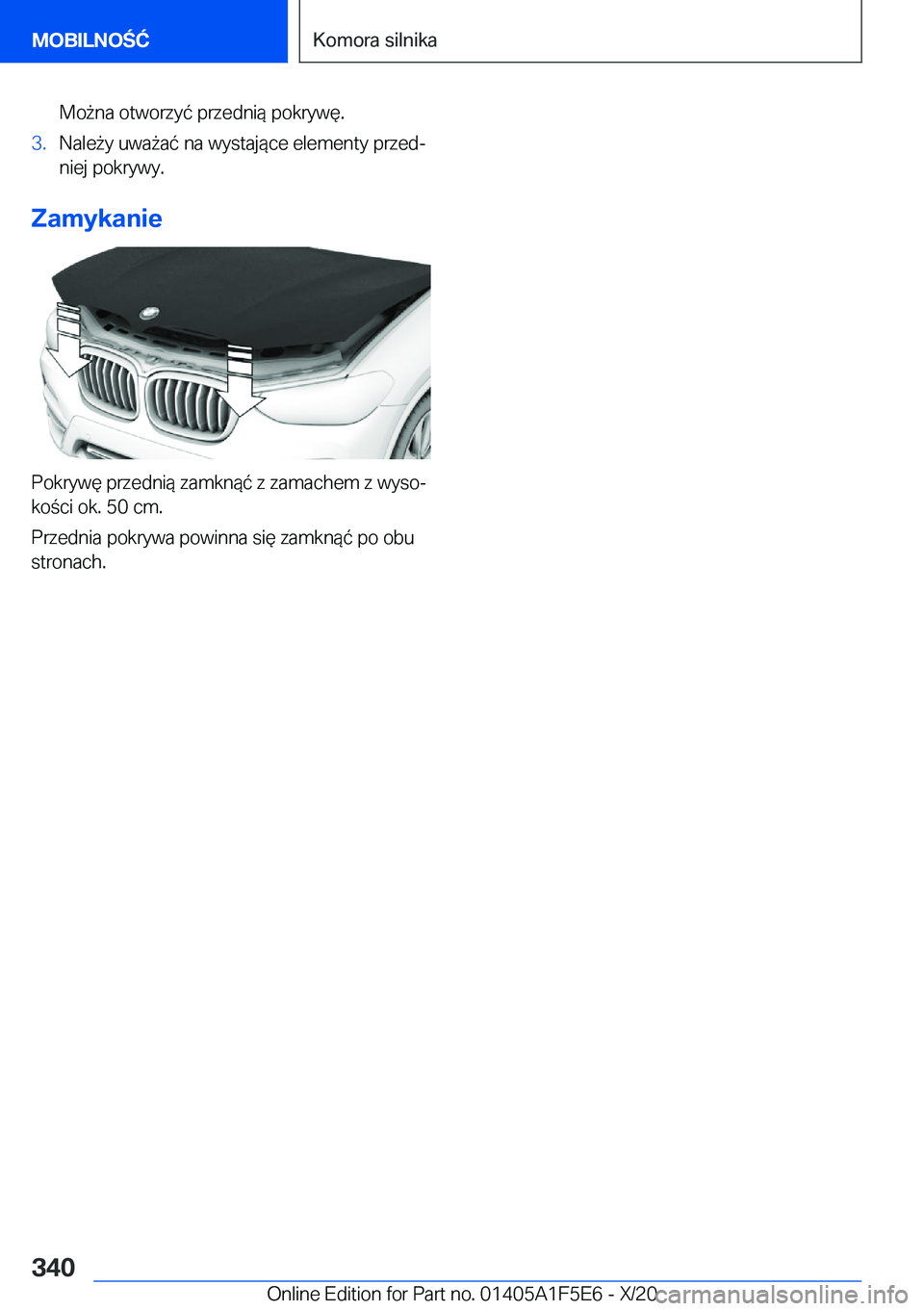 BMW X4 M 2021  Instrukcja obsługi (in Polish) �M�o9�n�a��o�t�w�o�r�z�y�