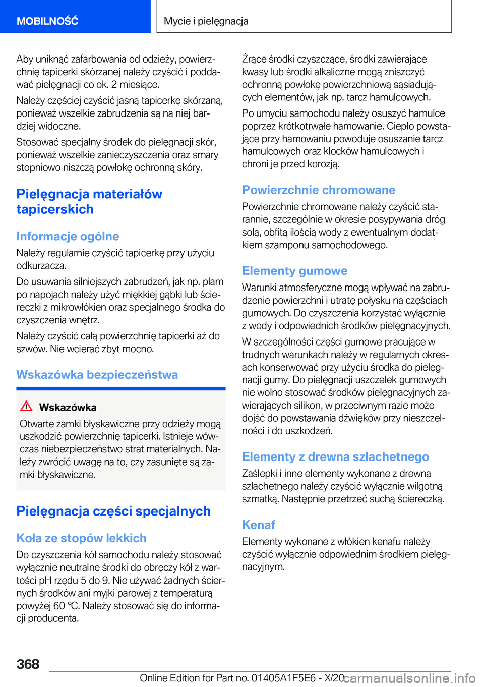 BMW X4 M 2021  Instrukcja obsługi (in Polish) �A�b�y��u�n�i�k�n�