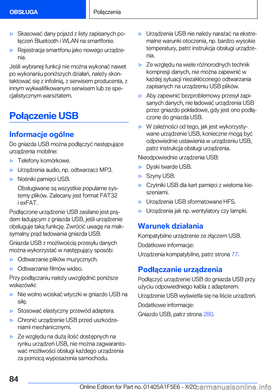 BMW X4 M 2021  Instrukcja obsługi (in Polish) 'x�S�k�a�s�o�w�a�