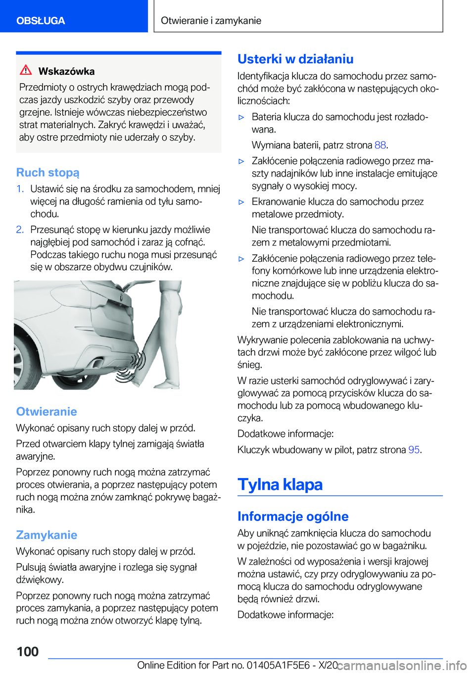 BMW X4 M 2021  Instrukcja obsługi (in Polish) �W�s�k�a�z�
