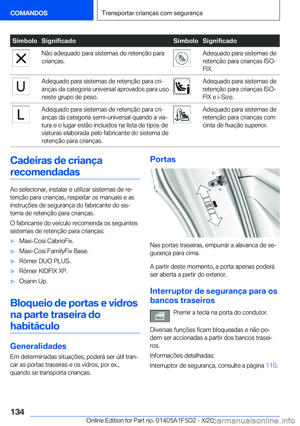 BMW X4 M 2021  Manual do condutor (in Portuguese) �S�