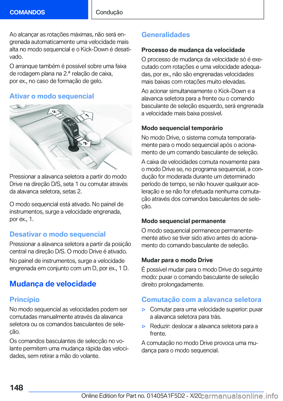 BMW X4 M 2021  Manual do condutor (in Portuguese) �A�o��a�l�c�a�n�