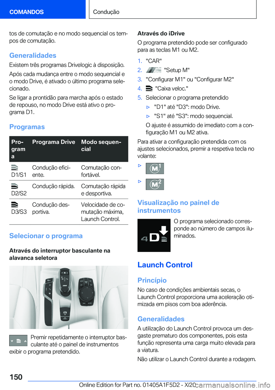 BMW X4 M 2021  Manual do condutor (in Portuguese) �t�o�s��d�e��c�o�m�u�t�a�