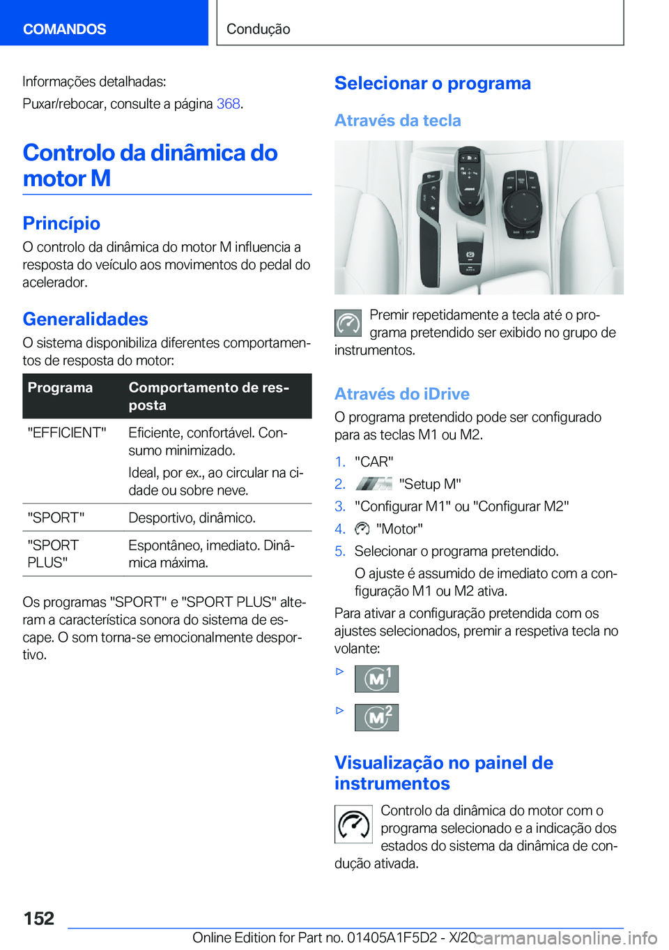 BMW X4 M 2021  Manual do condutor (in Portuguese) �I�n�f�o�r�m�a�