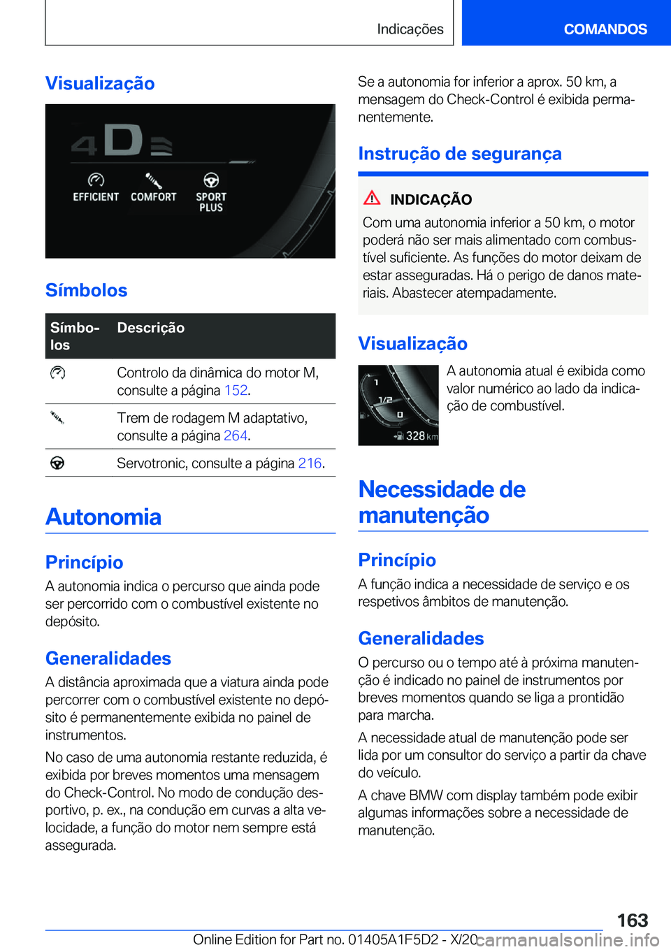 BMW X4 M 2021  Manual do condutor (in Portuguese) �V�i�s�u�a�l�i�z�a�