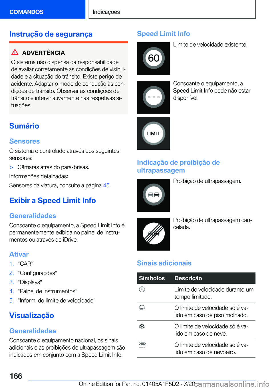 BMW X4 M 2021  Manual do condutor (in Portuguese) �I�n�s�t�r�u�