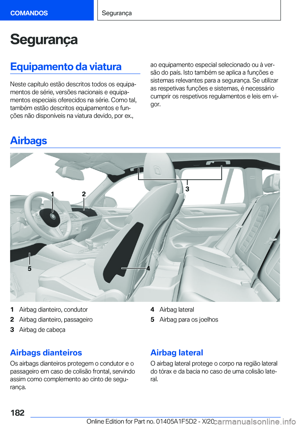 BMW X4 M 2021  Manual do condutor (in Portuguese) �S�e�g�u�r�a�n�