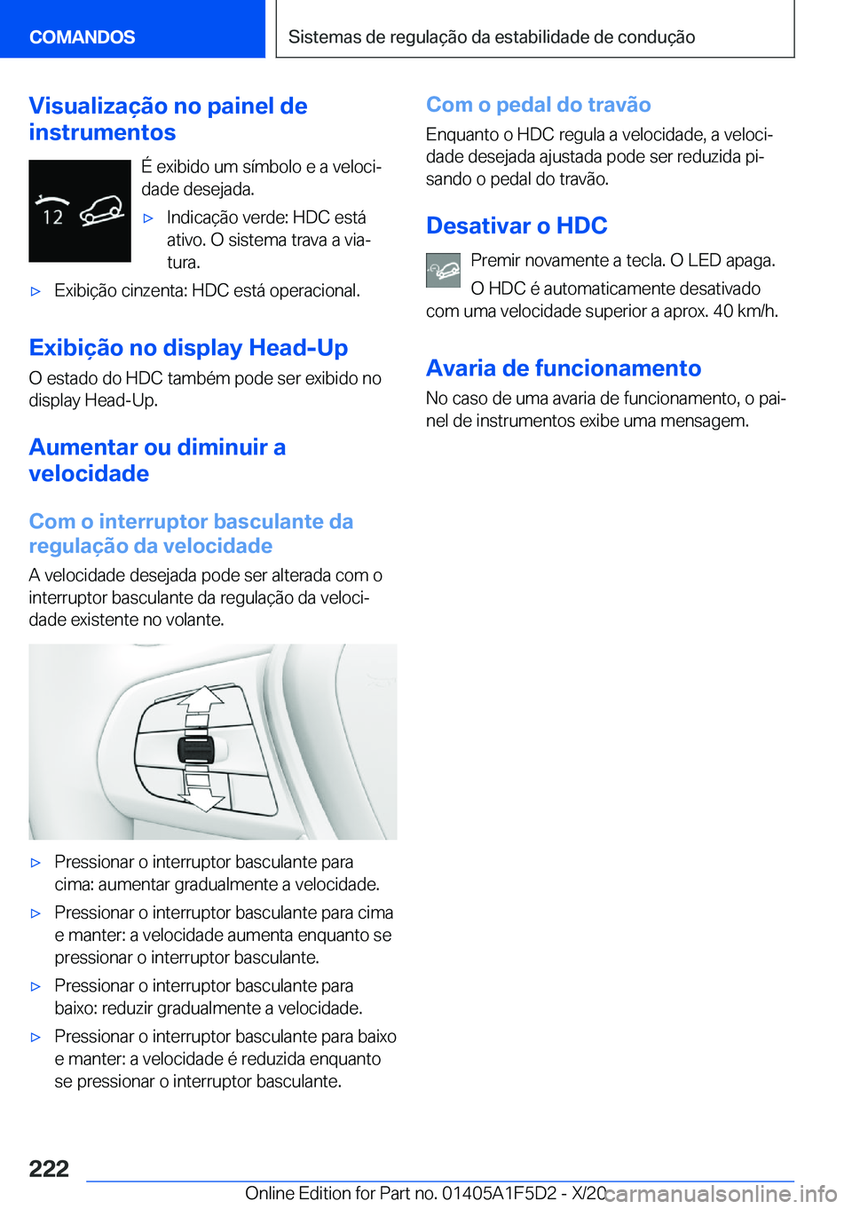 BMW X4 M 2021  Manual do condutor (in Portuguese) �V�i�s�u�a�l�i�z�a�