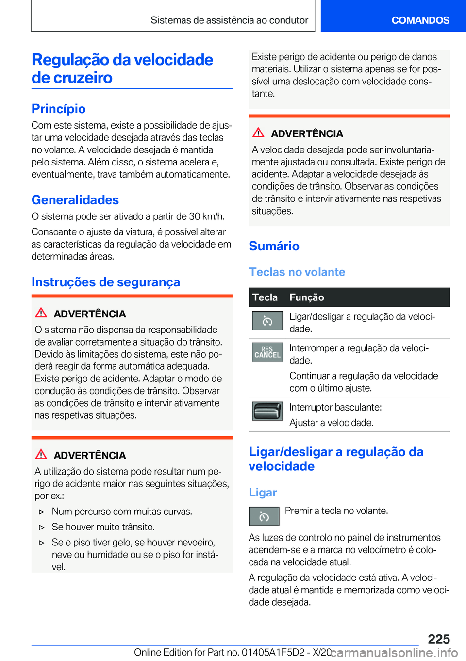 BMW X4 M 2021  Manual do condutor (in Portuguese) �R�e�g�u�l�a�