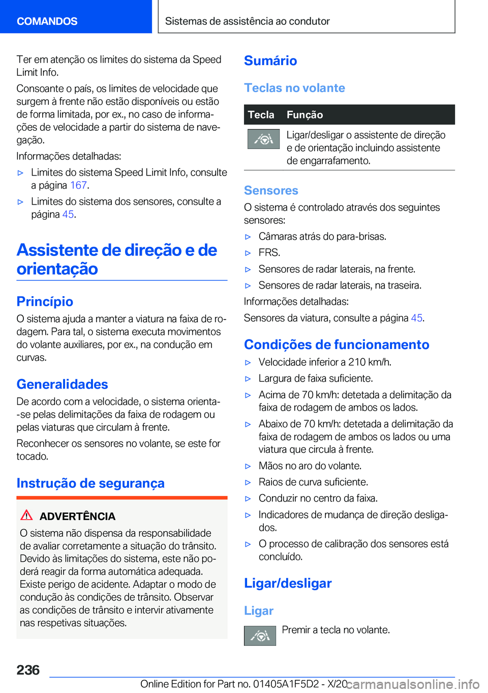 BMW X4 M 2021  Manual do condutor (in Portuguese) �T�e�r��e�m��a�t�e�n�