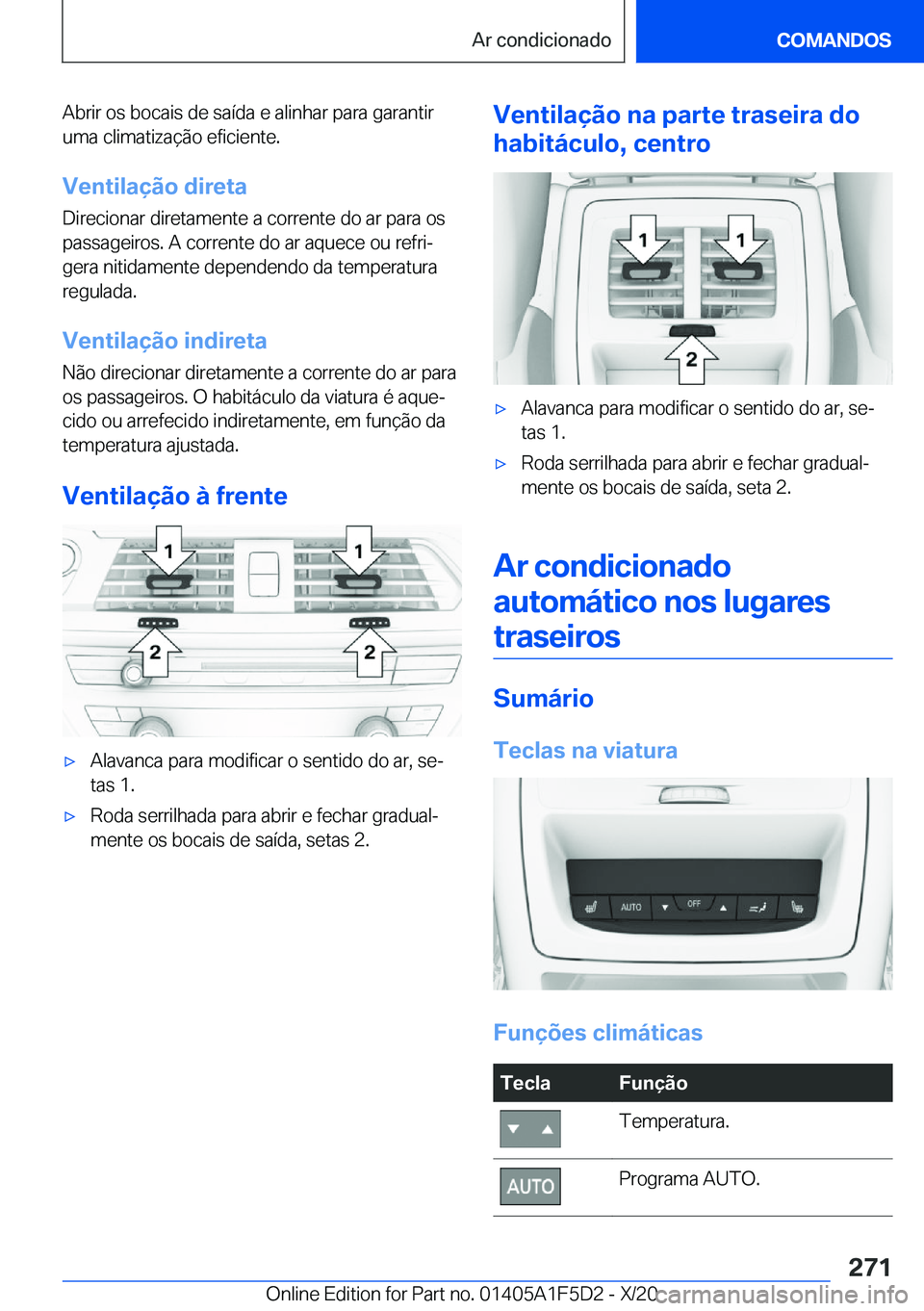 BMW X4 M 2021  Manual do condutor (in Portuguese) �A�b�r�i�r��o�s��b�o�c�a�i�s��d�e��s�a�