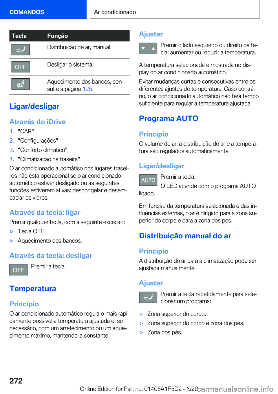 BMW X4 M 2021  Manual do condutor (in Portuguese) �T�e�c�l�a�F�u�n�