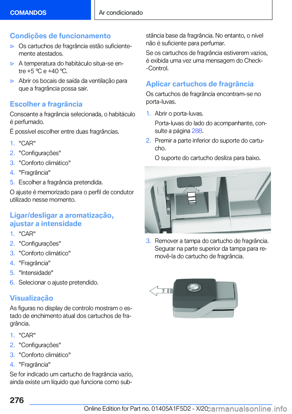 BMW X4 M 2021  Manual do condutor (in Portuguese) �C�o�n�d�i�