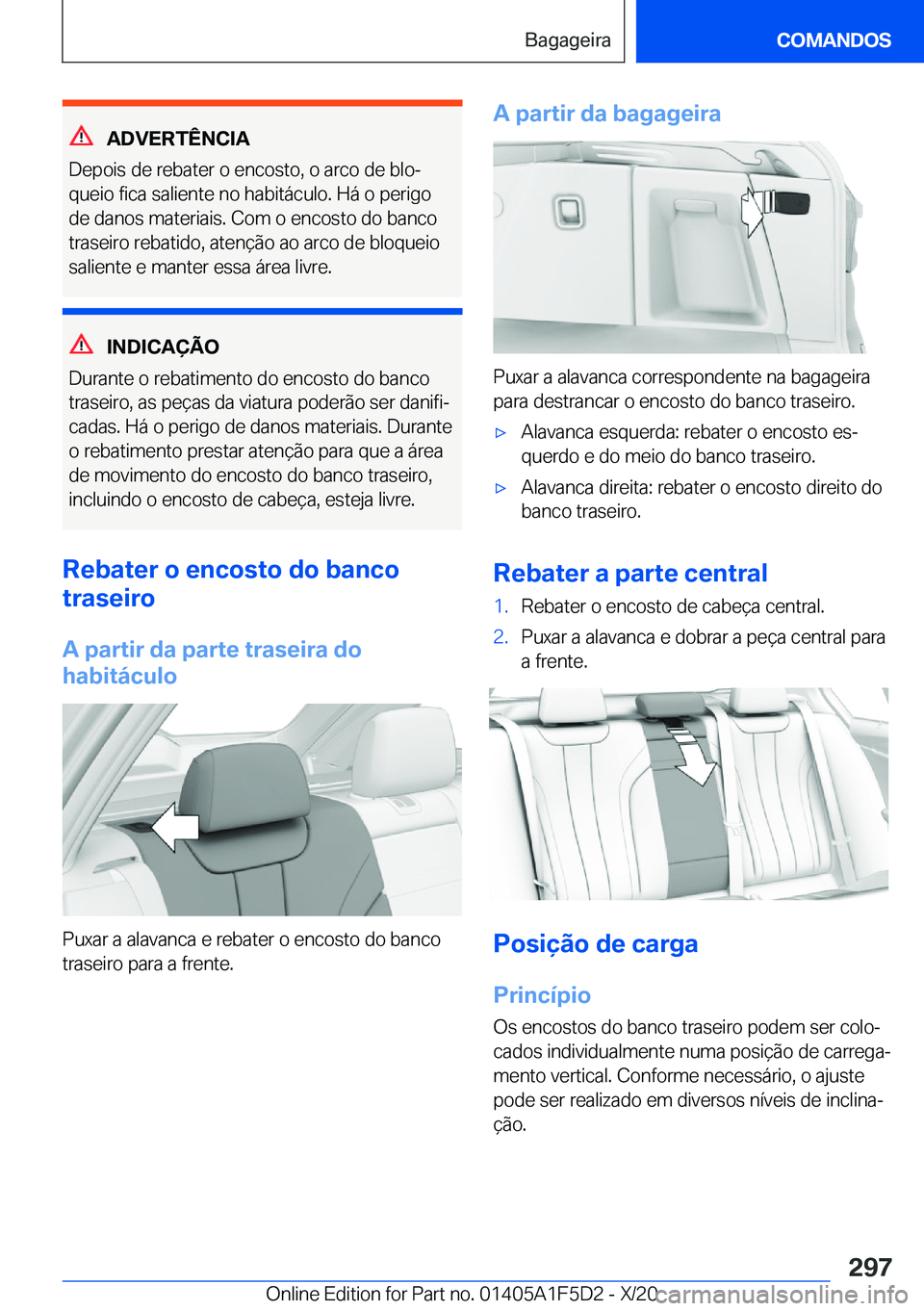 BMW X4 M 2021  Manual do condutor (in Portuguese) �A�D�V�E�R�T�