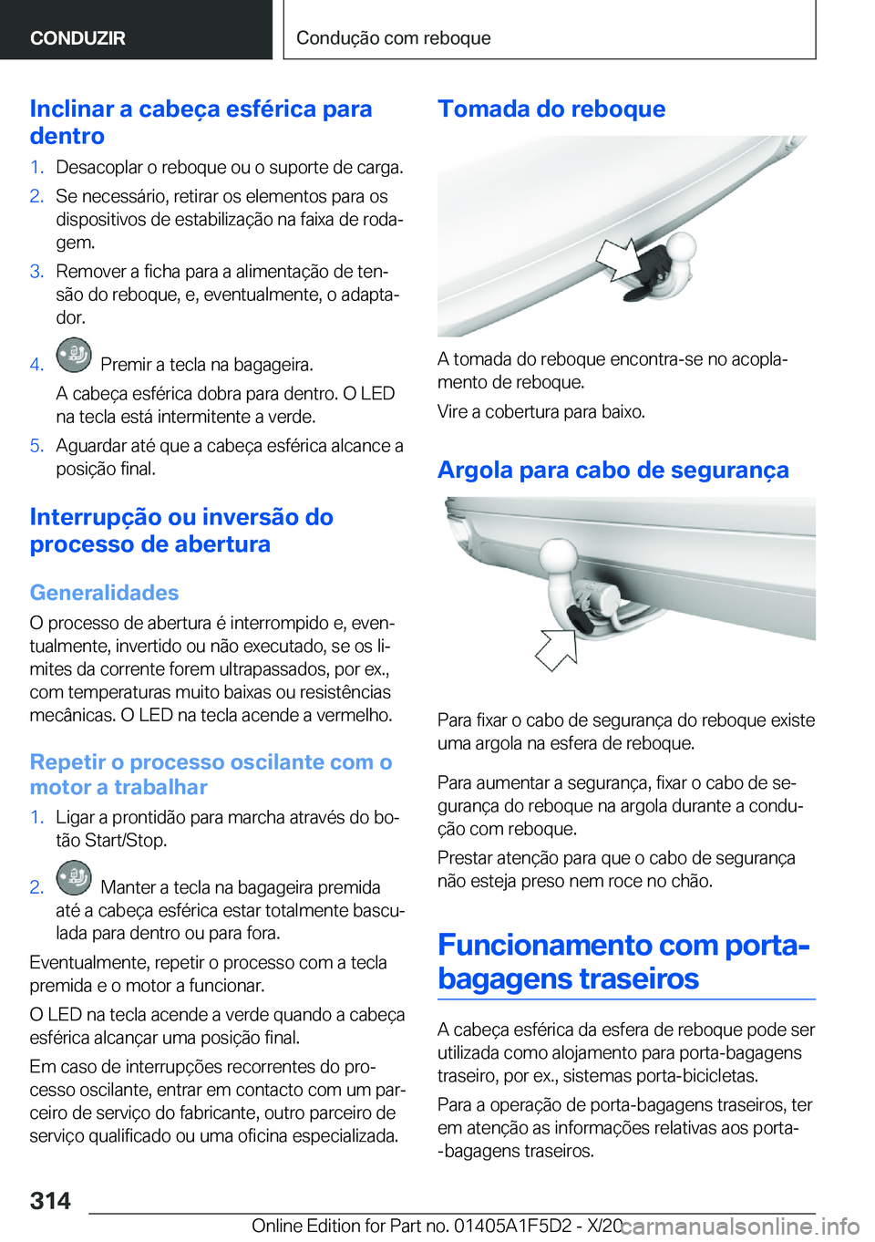 BMW X4 M 2021  Manual do condutor (in Portuguese) �I�n�c�l�i�n�a�r��a��c�a�b�e�