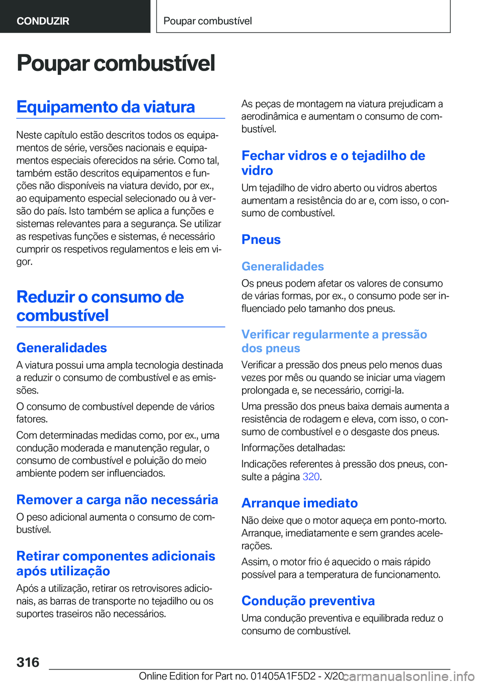 BMW X4 M 2021  Manual do condutor (in Portuguese) �P�o�u�p�a�r��c�o�m�b�u�s�t�