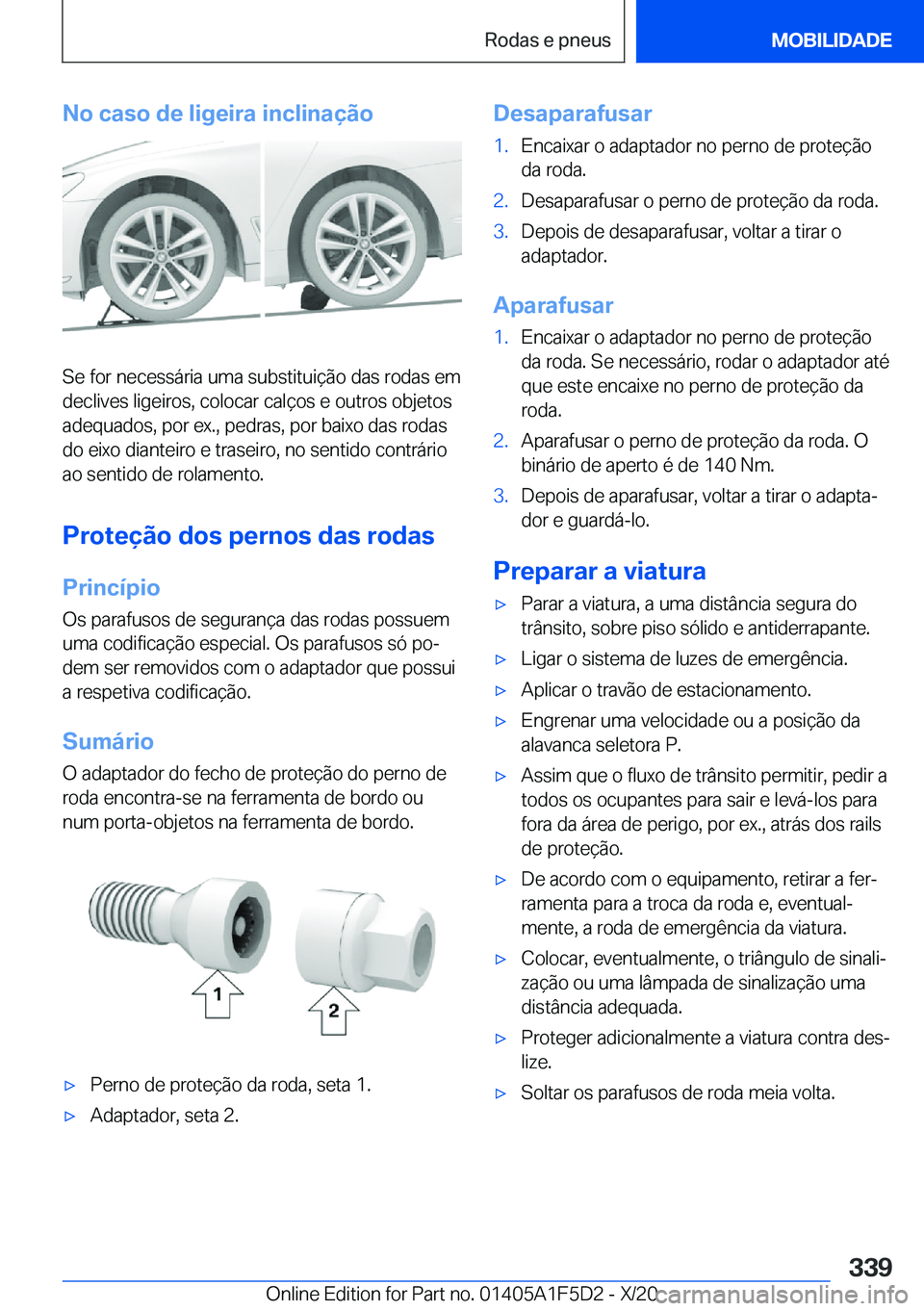 BMW X4 M 2021  Manual do condutor (in Portuguese) �N�o��c�a�s�o��d�e��l�i�g�e�i�r�a��i�n�c�l�i�n�a�