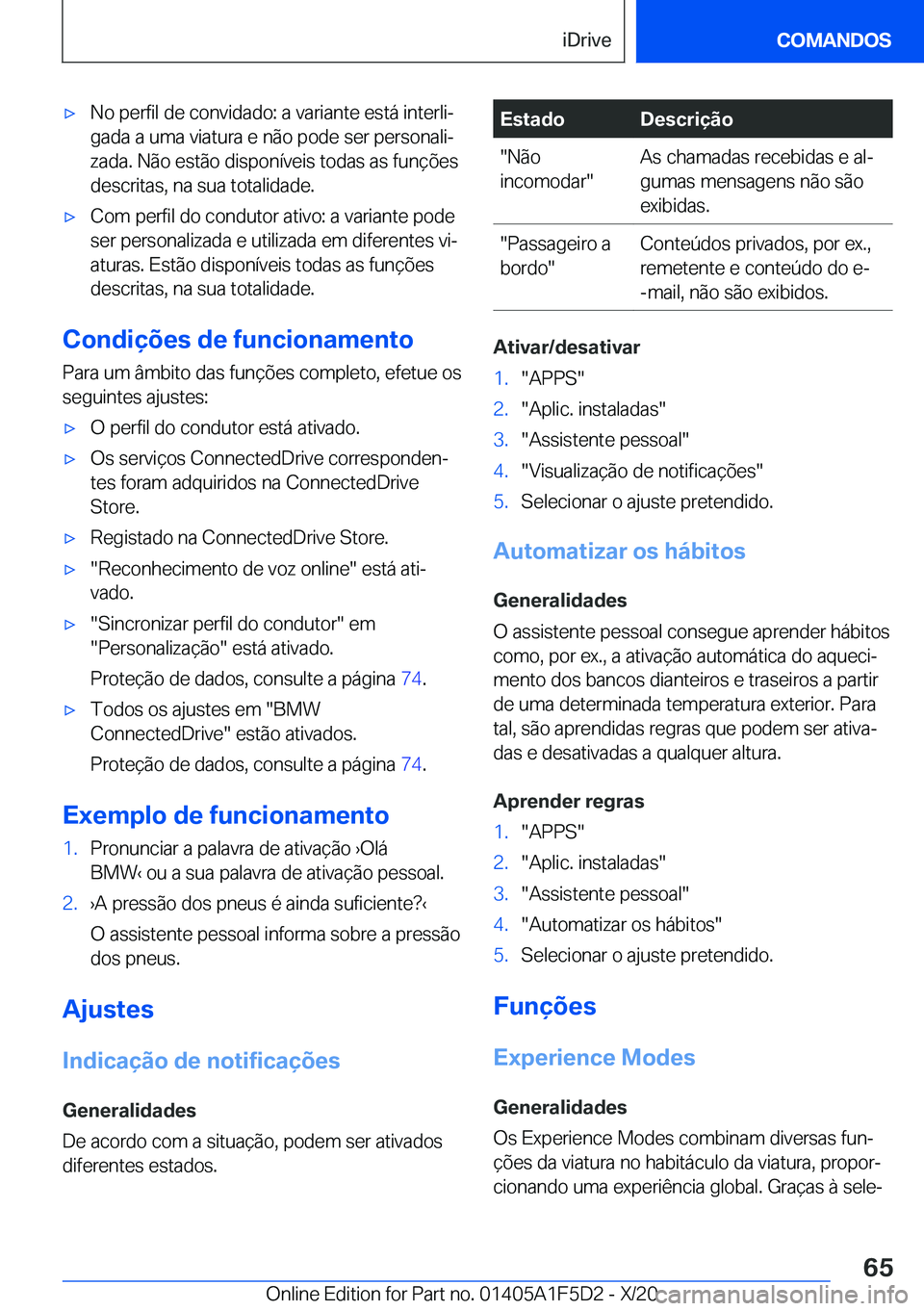 BMW X4 M 2021  Manual do condutor (in Portuguese) 'x�N�o��p�e�r�f�i�l��d�e��c�o�n�v�i�d�a�d�o�:��a��v�a�r�i�a�n�t�e��e�s�t�á��i�n�t�e�r�l�iª
�g�a�d�a��a��u�m�a��v�i�a�t�u�r�a��e��n�ã�o��p�o�d�e��s�e�r��p�e�r�s�o�n�a�l�iª �z�a