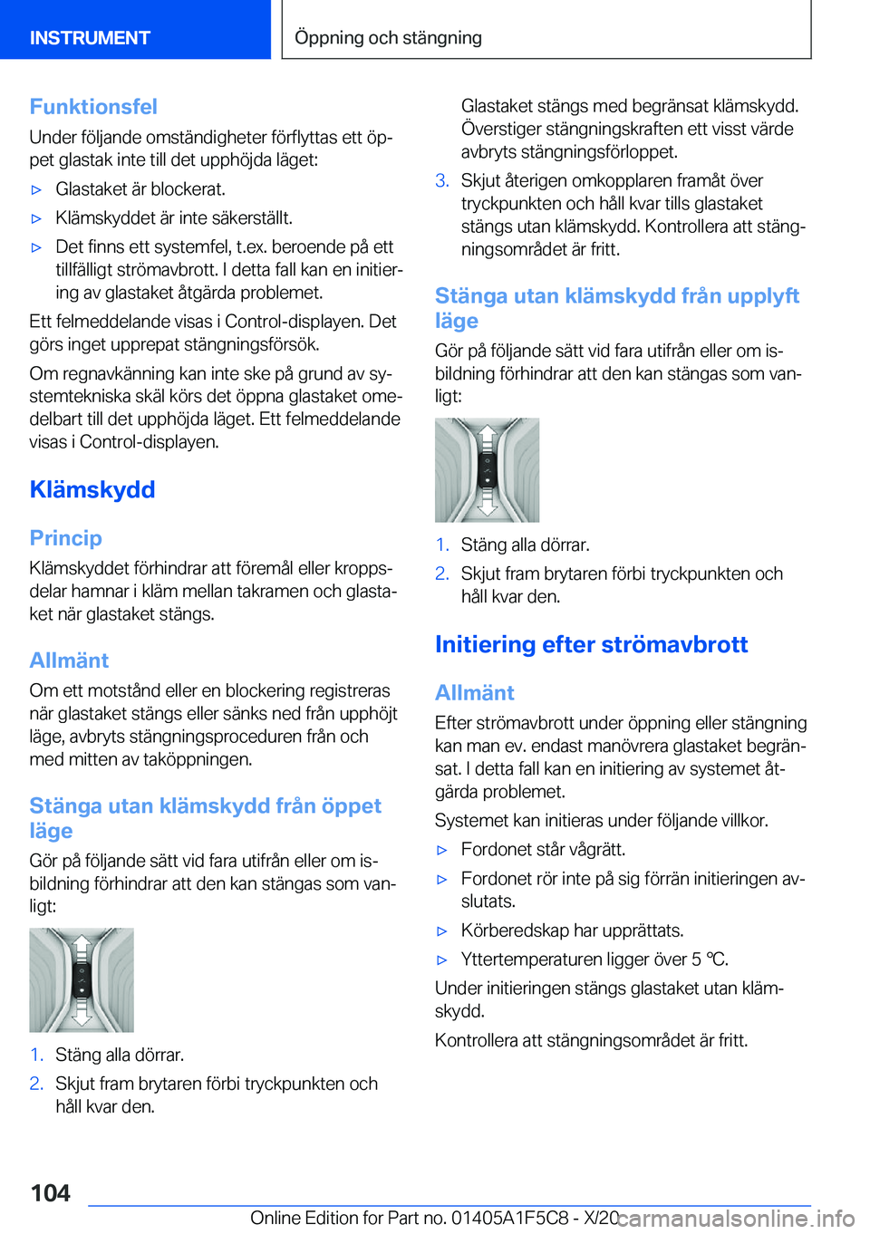 BMW X4 M 2021  InstruktionsbÖcker (in Swedish) �F�u�n�k�t�i�o�n�s�f�e�l�U�n�d�e�r��f�
