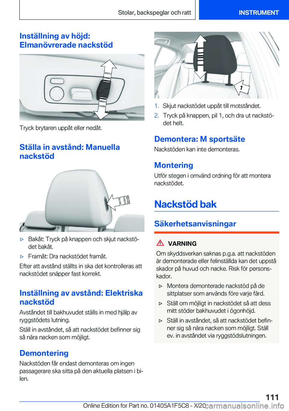 BMW X4 M 2021  InstruktionsbÖcker (in Swedish) �I�n�s�t�ä�l�l�n�i�n�g��a�v��h�