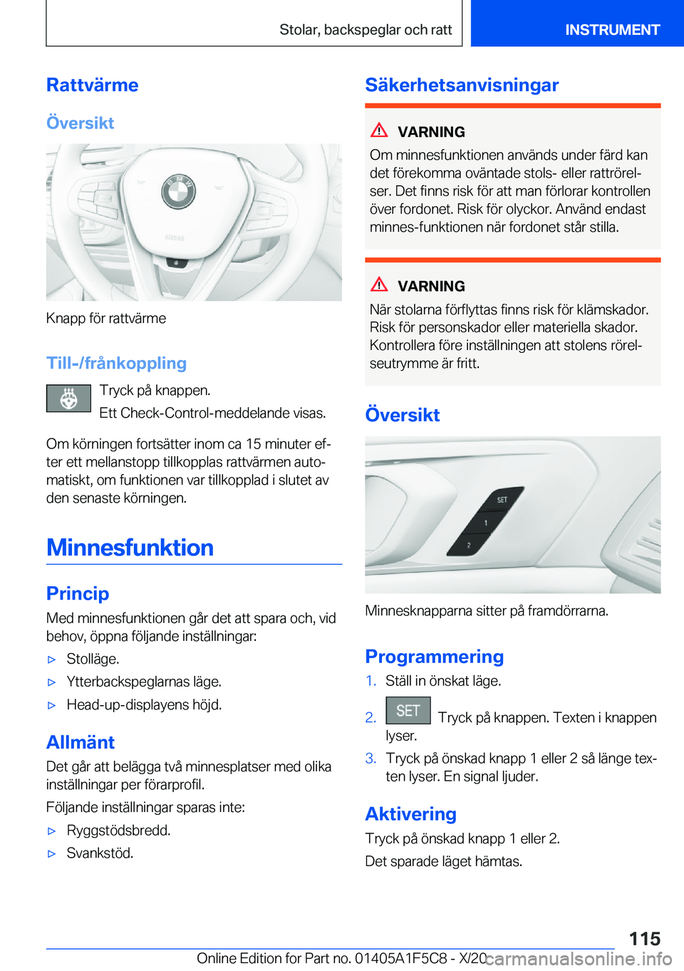 BMW X4 M 2021  InstruktionsbÖcker (in Swedish) �R�a�t�t�v�ä�r�m�e
�
