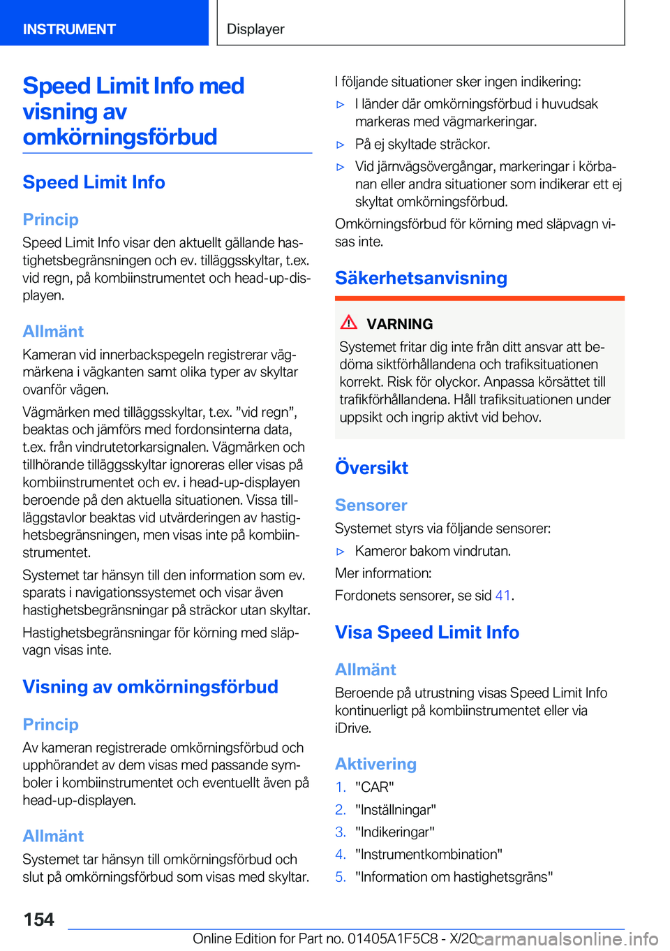 BMW X4 M 2021  InstruktionsbÖcker (in Swedish) �S�p�e�e�d��L�i�m�i�t��I�n�f�o��m�e�d�v�i�s�n�i�n�g��a�v
�o�m�k�