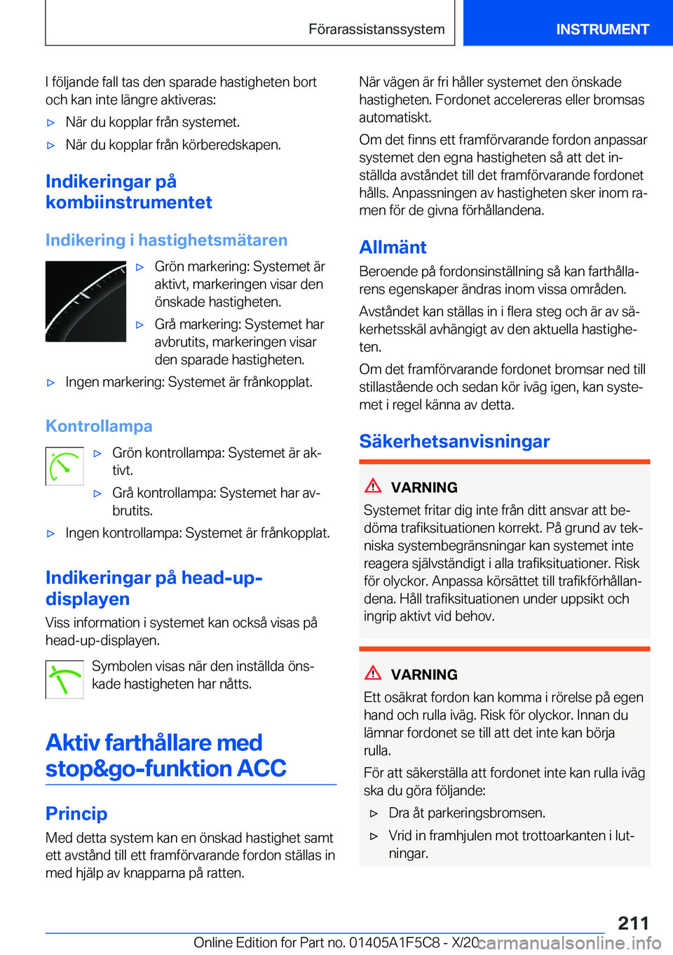 BMW X4 M 2021  InstruktionsbÖcker (in Swedish) �I��f�