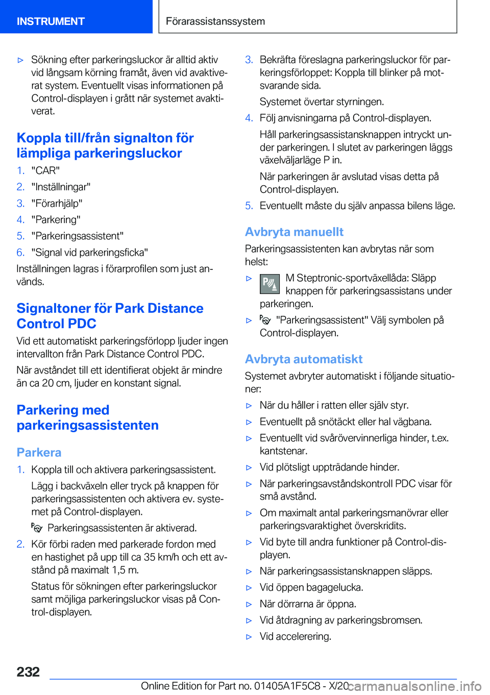 BMW X4 M 2021  InstruktionsbÖcker (in Swedish) 'x�S�