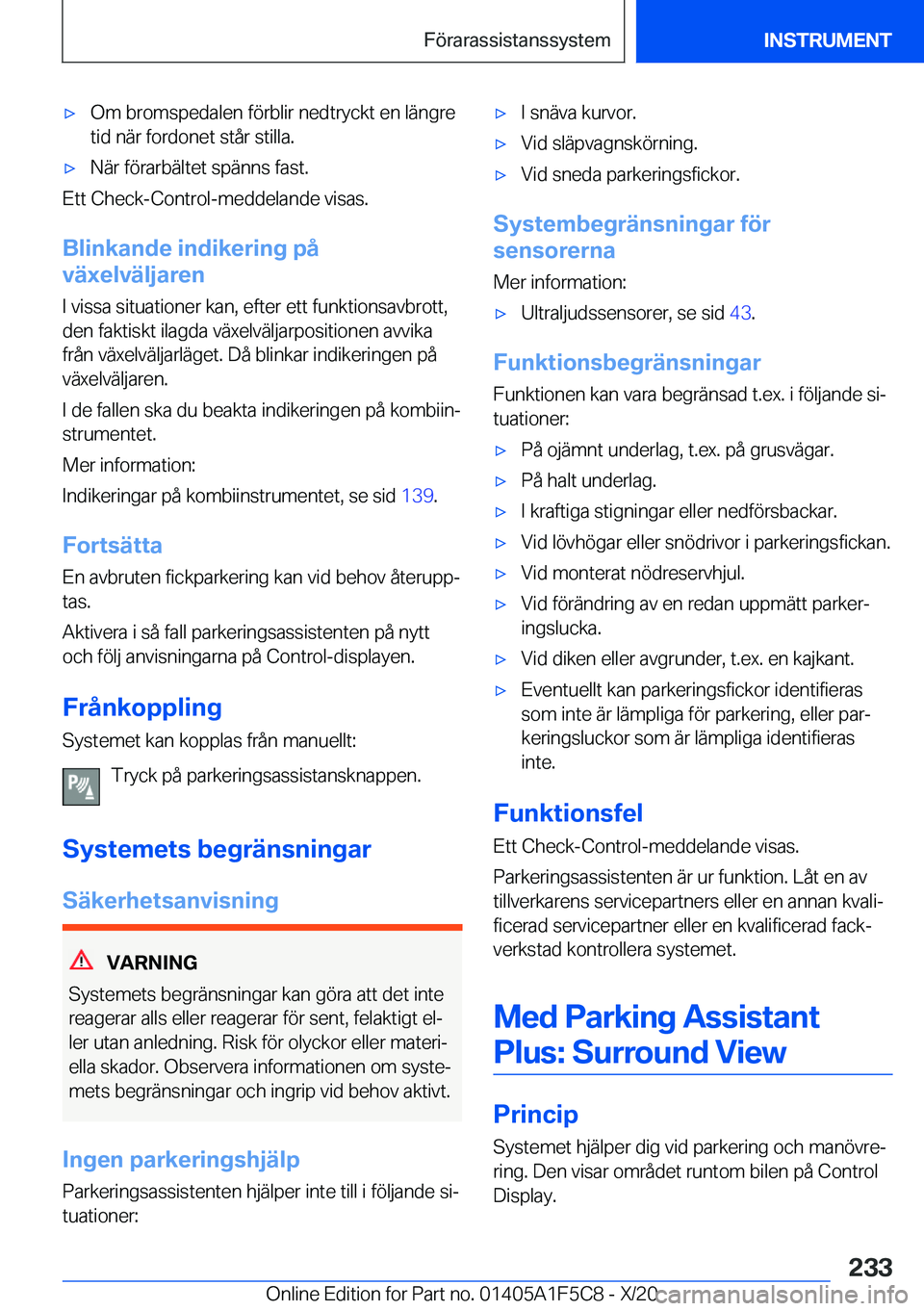 BMW X4 M 2021  InstruktionsbÖcker (in Swedish) 'x�O�m��b�r�o�m�s�p�e�d�a�l�e�n��f�