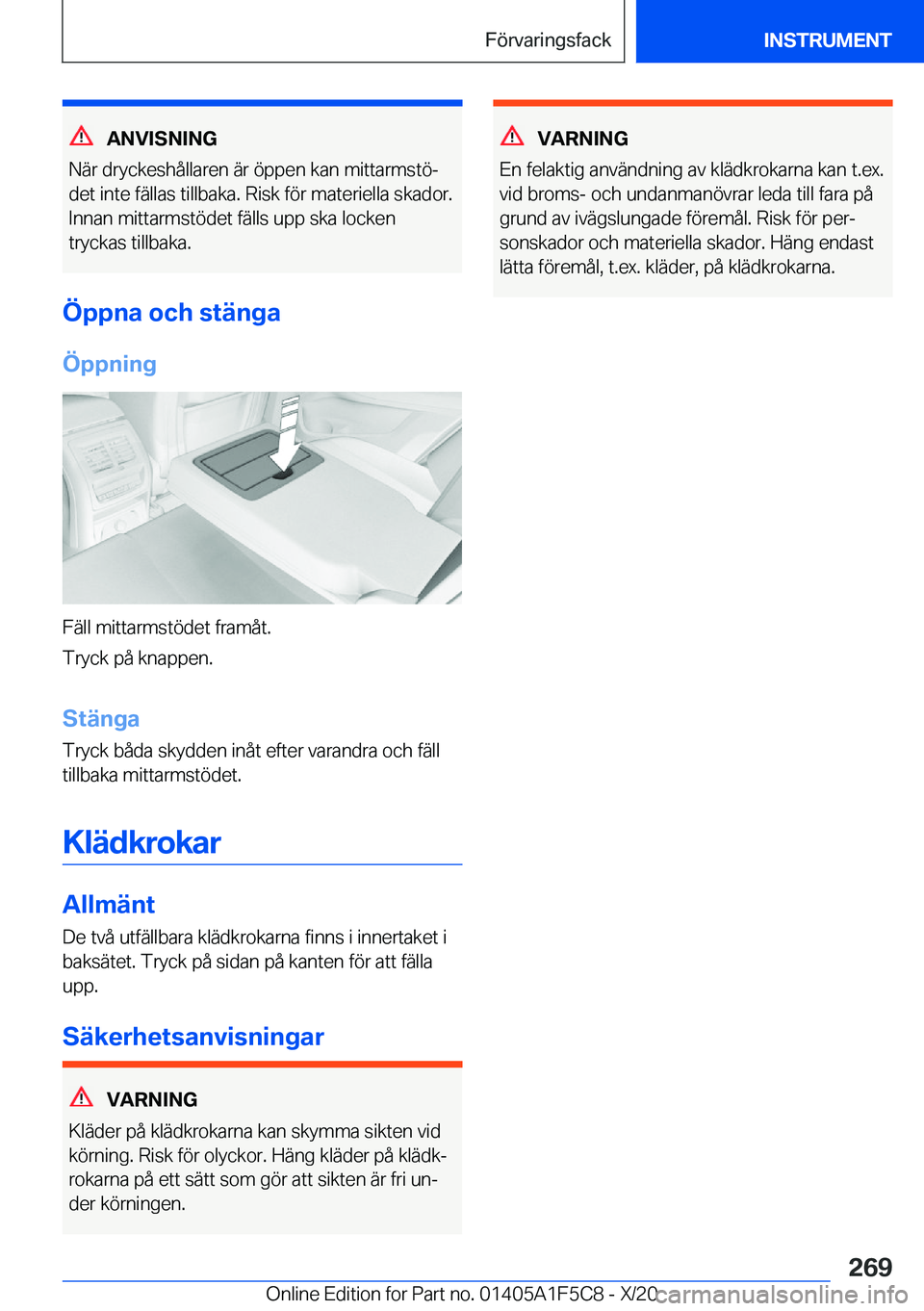 BMW X4 M 2021  InstruktionsbÖcker (in Swedish) �A�N�V�I�S�N�I�N�G
�N�ä�r��d�r�y�c�k�e�s�h�å�l�l�a�r�e�n��ä�r��