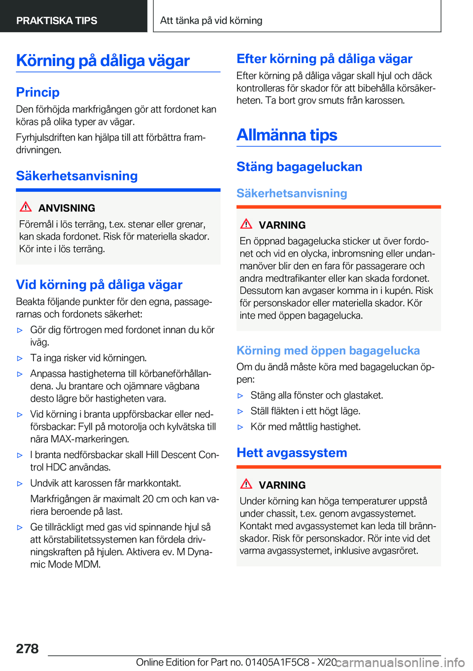 BMW X4 M 2021  InstruktionsbÖcker (in Swedish) �K�