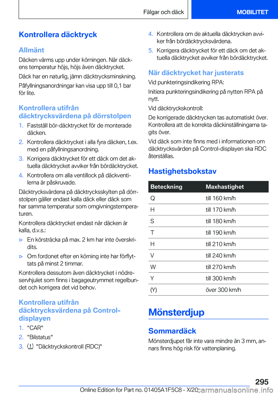 BMW X4 M 2021  InstruktionsbÖcker (in Swedish) �K�o�n�t�r�o�l�l�e�r�a��d�ä�c�k�t�r�y�c�k�A�l�l�m�ä�n�t
�D�ä�c�k�e�n��v�ä�r�m�s��u�p�p��u�n�d�e�r��k�