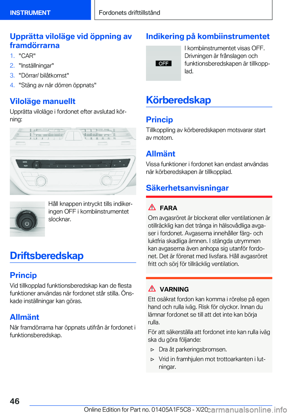 BMW X4 M 2021  InstruktionsbÖcker (in Swedish) �U�p�p�r�ä�t�t�a��v�i�l�o�l�ä�g�e��v�i�d��