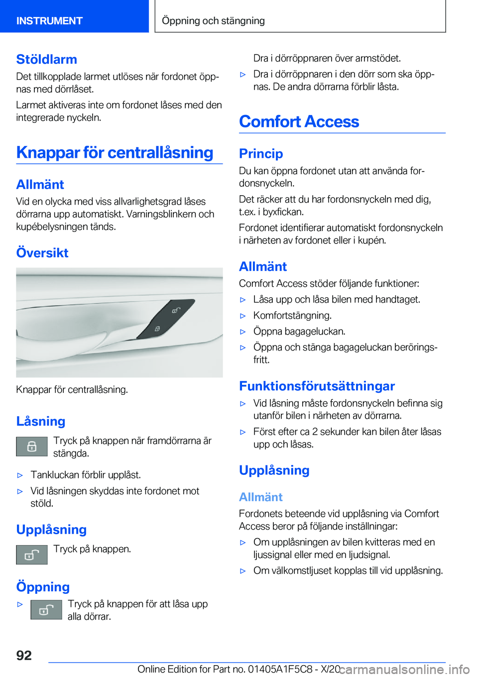 BMW X4 M 2021  InstruktionsbÖcker (in Swedish) �S�t�