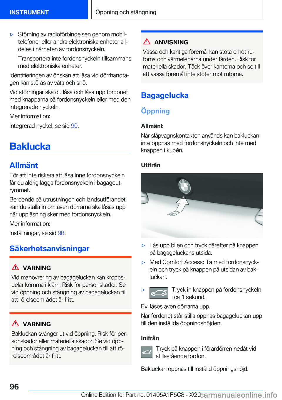 BMW X4 M 2021  InstruktionsbÖcker (in Swedish) 'x�S�t�
