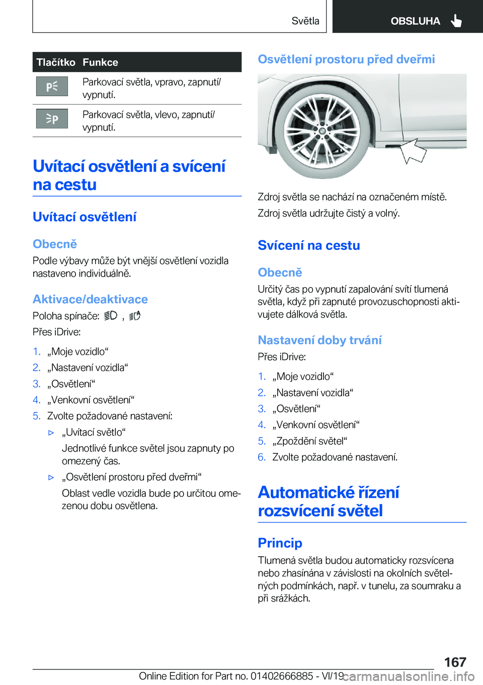 BMW X4 M 2020  Návod na použití (in Czech) �T�l�a�č�