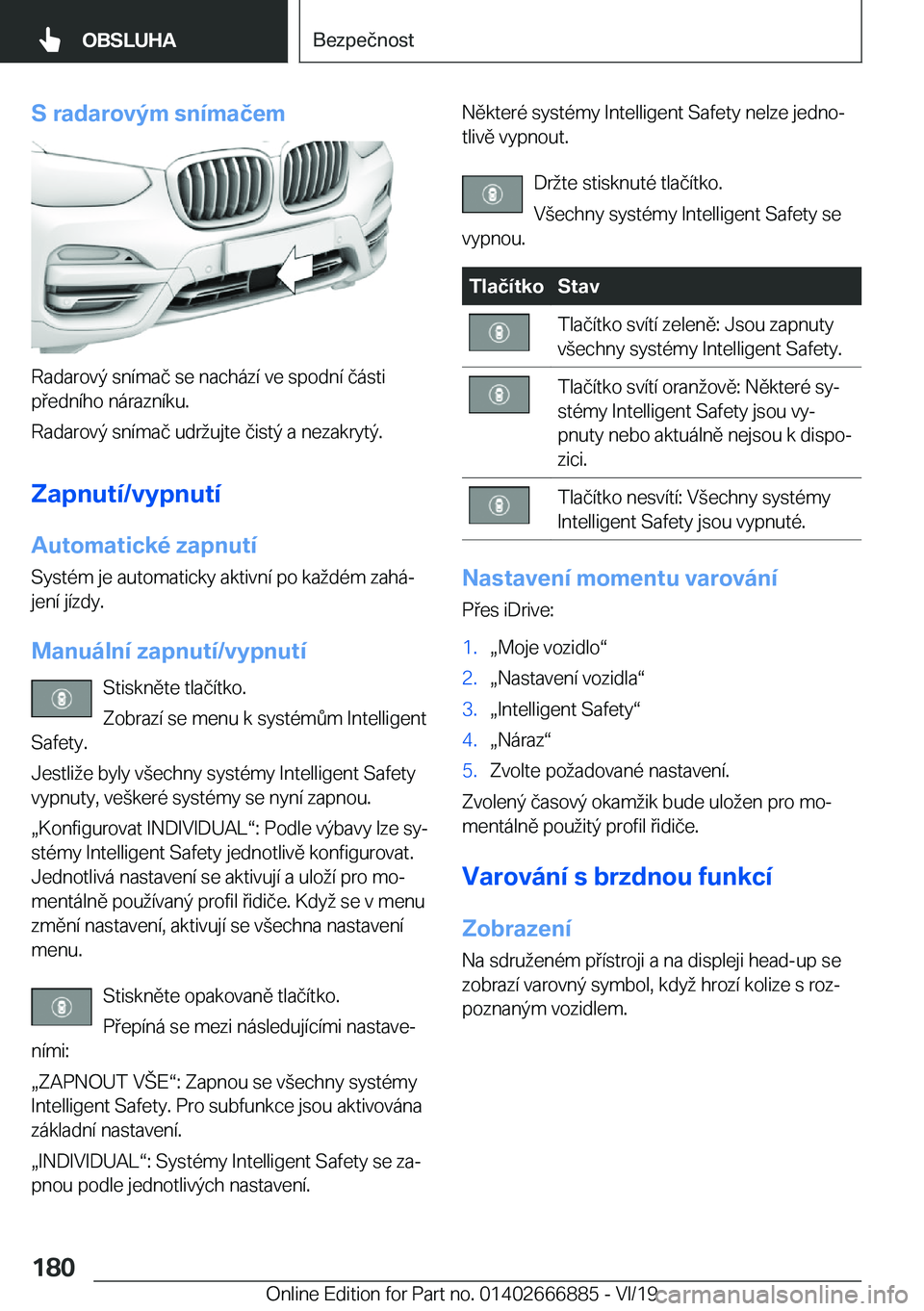 BMW X4 M 2020  Návod na použití (in Czech) �S��r�a�d�a�r�o�v�