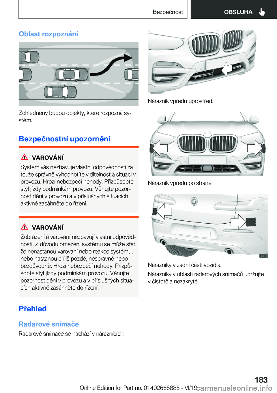 BMW X4 M 2020  Návod na použití (in Czech) �O�b�l�a�s�t��r�o�z�p�o�z�n�