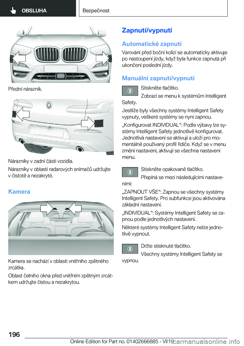 BMW X4 M 2020  Návod na použití (in Czech) �P�e�d�n�