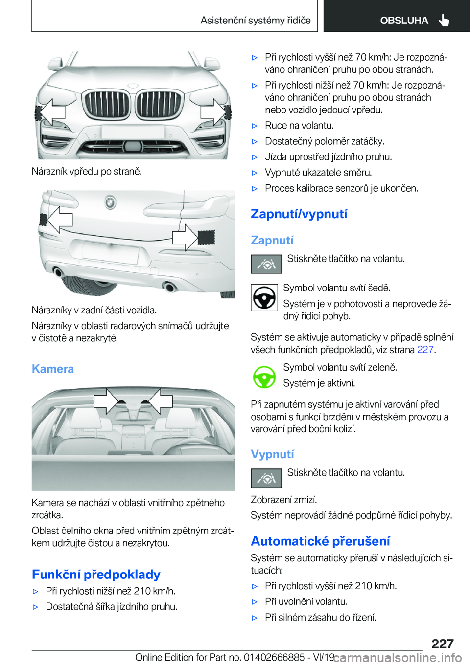 BMW X4 M 2020  Návod na použití (in Czech) �N�