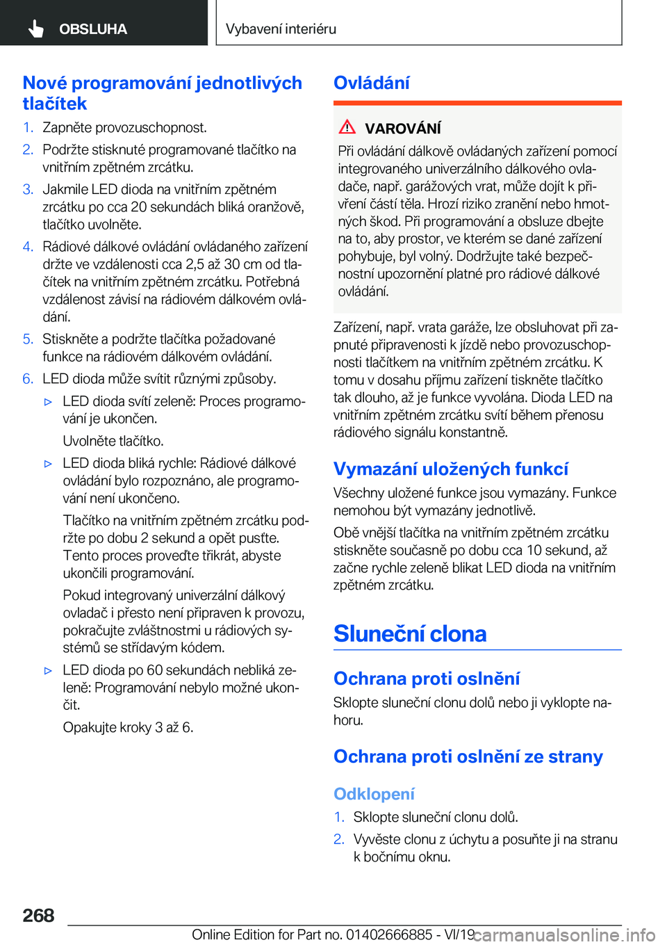 BMW X4 M 2020  Návod na použití (in Czech) �N�o�v�